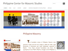 Tablet Screenshot of philippinemasonry.org